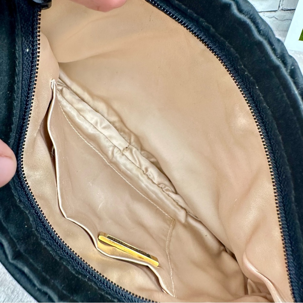 FENDI black crossbody or shoulder bag quilted soft cloth! So cute. “GREAT!” - Picture 11 of 16